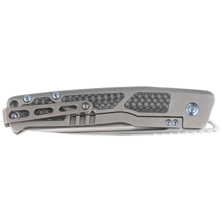 Nóż składany RikeKnife Aragil Dark Gray Titanium/Carbon Fiber, Satin M390 by Ivan D. Braginets (RK-Aragil-DG)