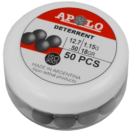 Apolo Deterrent Semi Soft .50 cal rubber round, 1.15 g, 50 pcs