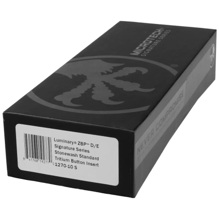 Nóż automatyczny OTF Microtech Luminary ZBP D/E Signature Black Aluminium, Stonewashed M390MK by Tony Marfione (1270-10S)