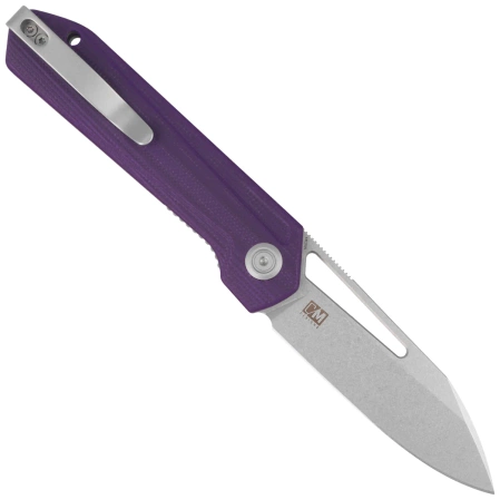 Kubey Royal Knife Purple G10, Stonewashed 14C28N by Colin Maisonpierre (KU321U)