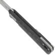 Nóż składany Tekto F2 Bravo Black Forged Carbon Fiber, Silver HW/Clip, Satin D2