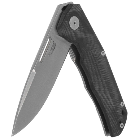 Nóż składany LionSteel Q4ttro Black G10/Titanium, Satin MagnaCut by Molletta (Q4 GBK)
