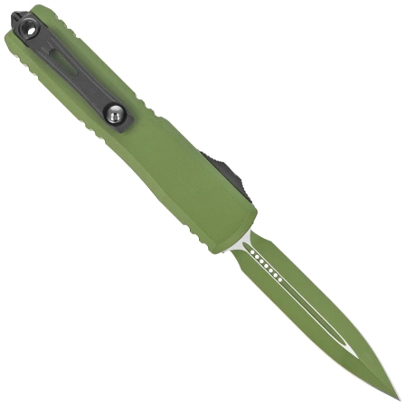 Nóż automatyczny OTF Microtech Ultratech Gen III ZBP D/E Green Cerakote Aluminium, Green Cerakote M390MK by Tony Marfione (1122-1GR-C20Z4)