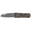 Fox Vulpis 130 LE No 128/250 Dark Matter Fat Carbon, Super Clean Damascus by Balbach Damast Pocket Knife (FX-VPDAM130 DMGO)