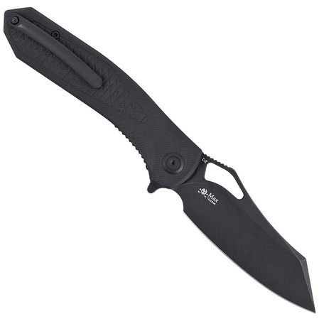 Kubey Knife Drake, Black G10, Dark Stonewashed D2 by Maksim Tkaczuk (KU310F)