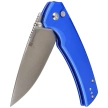 Sencut Serene Bright Blue Aluminium, Satin D2 knife (S21022B-4)