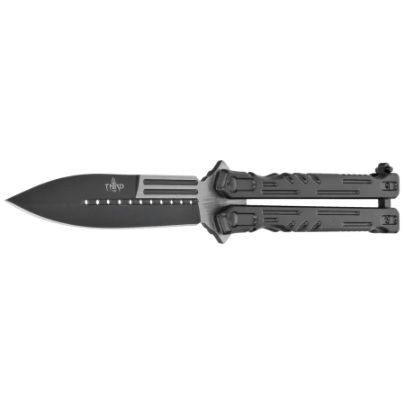 Nóż motylkowy Third Decor Habitat Balisong Black Stainless Steel, Two-Tone 420 (K2448)