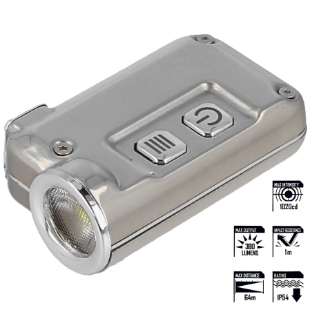 Latarka brelok NiteCore 380lm, Li-ion Battery / 280mAh (TINI SS)
