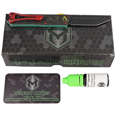 Heretic Knife Manticore S T/E Bounty Hunter/Camo Carbon, Battleworn Black Cerakote MagnaCut by Tony Marfione Jr.