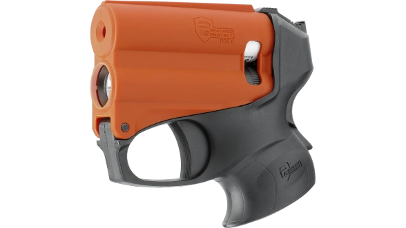 Umarex P2P PGS II KIT Pepper Spray Launcher with Torch, Black-Orange (2.2058-1)