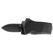 Tekto A5 Spry Mini D/E Black Aluminum OTF Knife, Black CPM S35VN