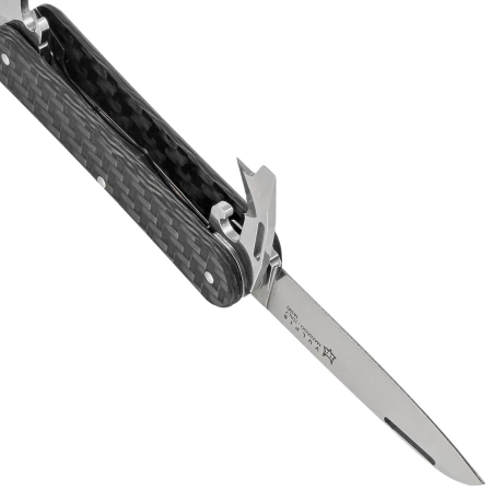 Fox Vulpis F4 Carbon Fiber 3K, Polished M390 Pocket Knife (FX-VP130-F4 CF)