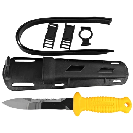 MAC Sub 15 D Diving Knife Yellow PP, Mirrow W 1.4116 (MC SUB15D.Y)