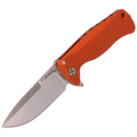 LionSteel SR22A Orange Aluminum, Satin Sleipner by Molletta (SR22A OS)