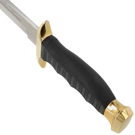 Muela 95-190 Black Rubber Knife, Satin 420H