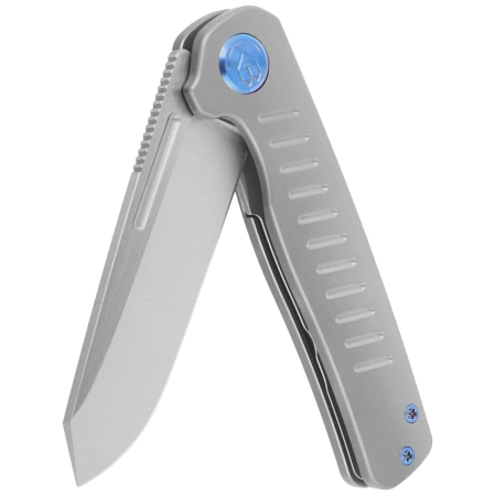 Kubey KB Knives Steelhead Gray Titanium, Satin M390 by Mark Perez (KB315A)