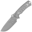 Fox Oxylos Black Micarta, Stonewashed Becut Knife (FX-616 MB)