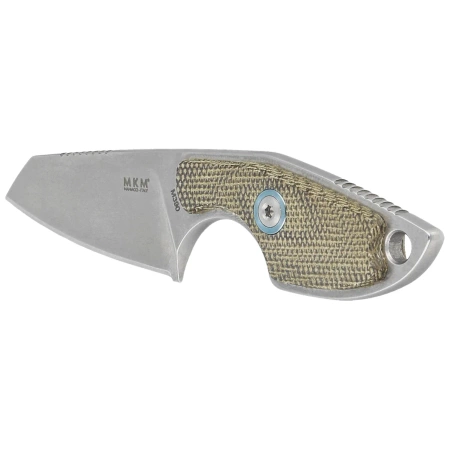 Nóż na szyje MKM Mikro 2 Green Canvas Micarta, Stonewashed M390 by Jesper Voxnæs (MKMR02-GC)