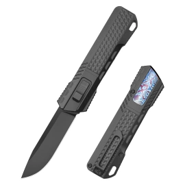 Remette RT-Sharp Leopard Knife Black DLC Titanium, Black DLC M390 (ZL301D)