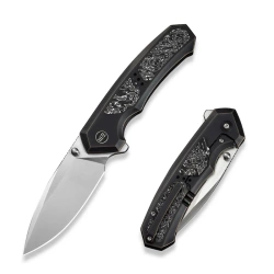 Nóż składany WeKnife Corwyn Bronze-Black Titanium/Aluminium Foil Carbon Fiber, Satin M390 (WE24088-3)