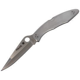 Nóż składany składany Spyderco Police Model Stainless Plain (C07P)