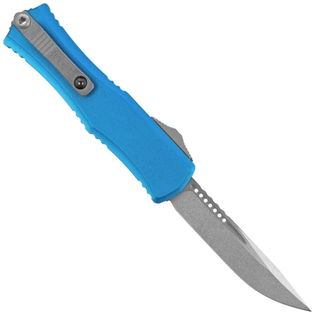 Microtech Hera II Mini S/E Blue Aluminum, Stonewashed M390MK by Tony Marfione (1703M-10BL)