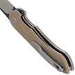 Bestech Torpedo Knife Beige G10, Black Stonewashed / Satin D2 (BG17B-2)