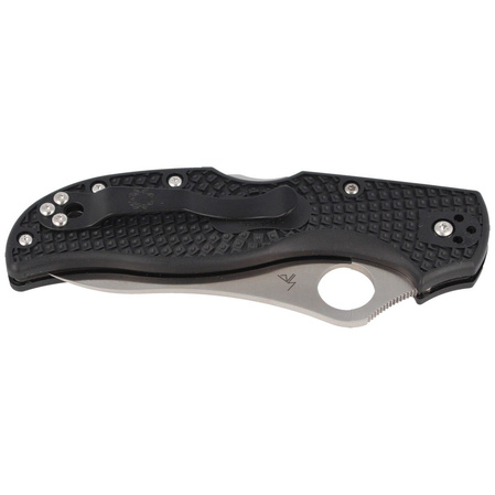 Spyderco Stretch 2 Lightweight Black PlainEdge Knife (C90PBK2)