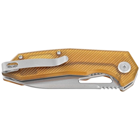 Kubey Knife Vagrant Ultem, Sand Blasted 14C28N by Maksim Tkachuk (KU291Q)