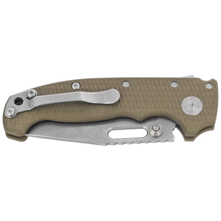 Nóż składany Demko AD20S Clip Point OD Green G10, Stonewashed MagnaCut by Andrew Demko (MGAD20S-MAG-ODG10-CP)