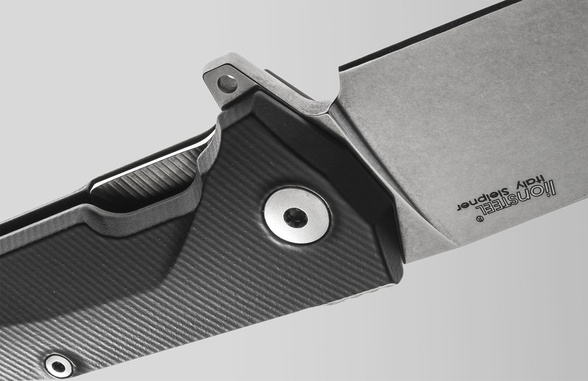 LionSteel KUR Black G10, Stonewashed Sleipner by Molletta (KUR BK)