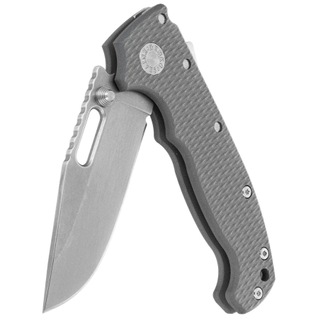 Demko AD20S Clip Point Knife Gray G10, Stonewashed MagnaCut by Andrew Demko (MGAD20S-MAG-GRYG10-CP)