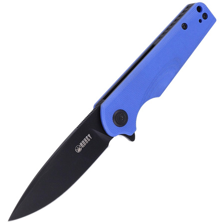 Kubey Knife Wolverine, Blue G10, Dark Stonewashed D2 (KU233F)