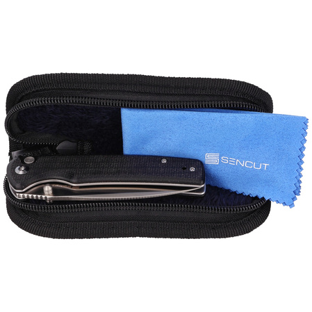 Sencut Knife Sachse Black Micarta, Satin 9Cr18MoV (S21007-1)