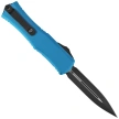 Microtech Hera II Mini D/E OTF Knife Blue Aluminum, Black M390MK by Tony Marfione (1702M-1BL)