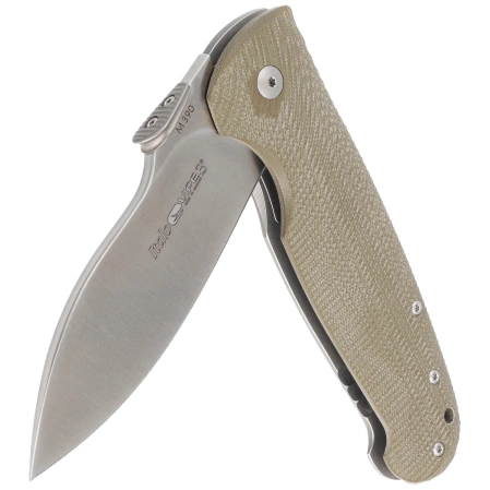 Viper Italo Green G10/Titanium, Satin M390 by Fabrizio Silvestrelli knife (V5944GG)