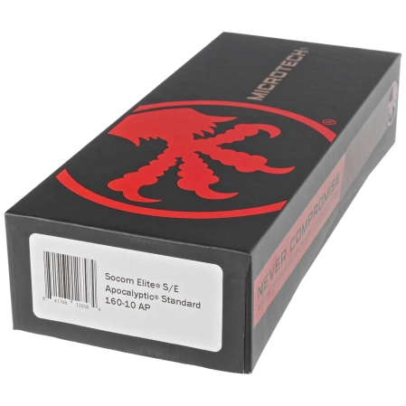 Microtech Socom Elite S/E-M Black Aluminum, Apocaliptic M390 by Tony Marfione (160-10AP)