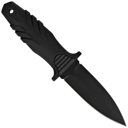 Nóż Fox FKMD Tactical Elementum Dagger D/E Black PP/TPE, Black Idroglider N690Co (FX-647 AF)