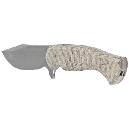 Nóż Fox Eastwood Tiger OD Green Canvas Micarta, Stonewashed Niolox by Gudy Van Poppel (FX-106 MIOD)