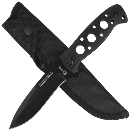 K25 RK-31574 Knife Black Aluminum, Black Titanium 7Cr17MoV