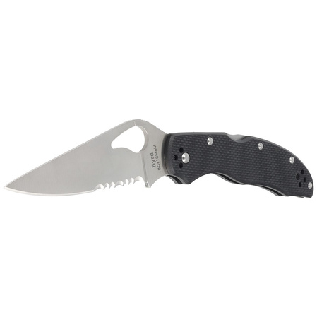 Nóż składany Spyderco Byrd Harrier 2 Black G-10, Combo Edge 8Cr13MoV (BY01GPS2)