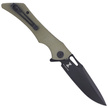 Kubey Raven Knife Green G10, Dark Stonewashed AUS-10 by Jelly Jerry (KB245I)