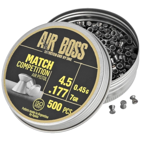 Śrut Apolo Air Boss Match Competition Air Pistol 4.5 mm, 500 szt. 045g/7.0gr (30303)