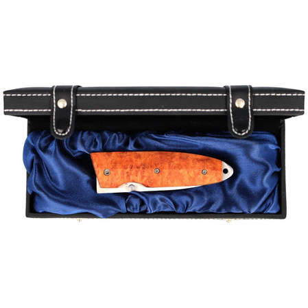 Nóż składany Herbertz AISI 420 rękojeść Drewno Plain Gift Box - 289011
