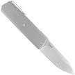 Maserin 410 Silver Grey Titanium, Satin Elmax by Bruno Bruna Knife (410/T)