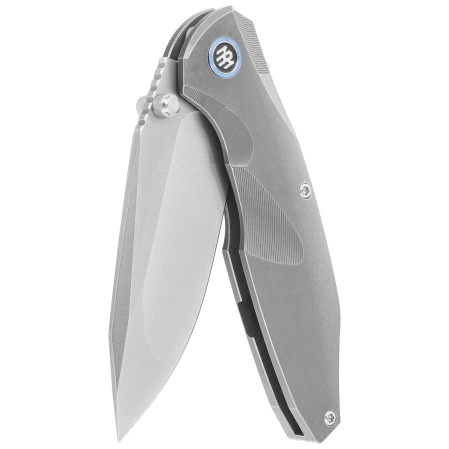 Remette RT-Cool Whale Knife Gray Titanium, Manual Fine Grinding Pearlescent M390 (RTCL-T2)