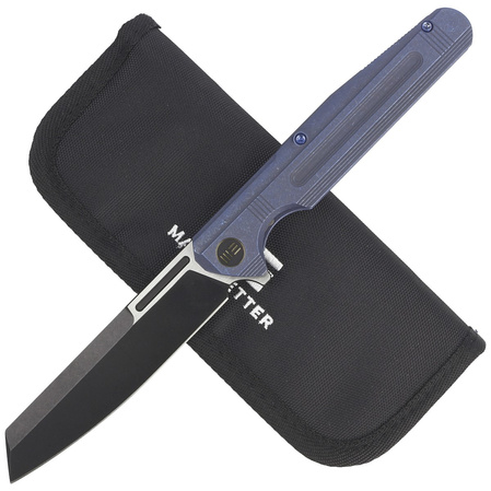 Nóż składany WE Knife Reiver LE No 027/260 Blue Titanium, Black Stonewashed CPM S35VN (WE16020-4)