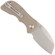 Kubey Knife Karaji Tan G10, Bead Blasted D2 (KU180B)