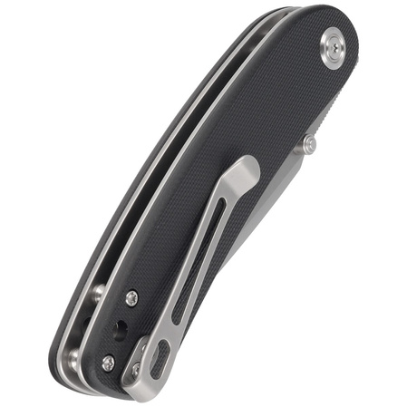 Kubey Knife Momentum Black G10, Bead Blasted AUS-10 by Sherif Manganas (KU344H)