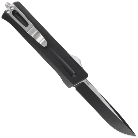 Nóż automatyczny OTF TacKnives TAKCOM Stinger DP Black Aluminum, DLC 154CM